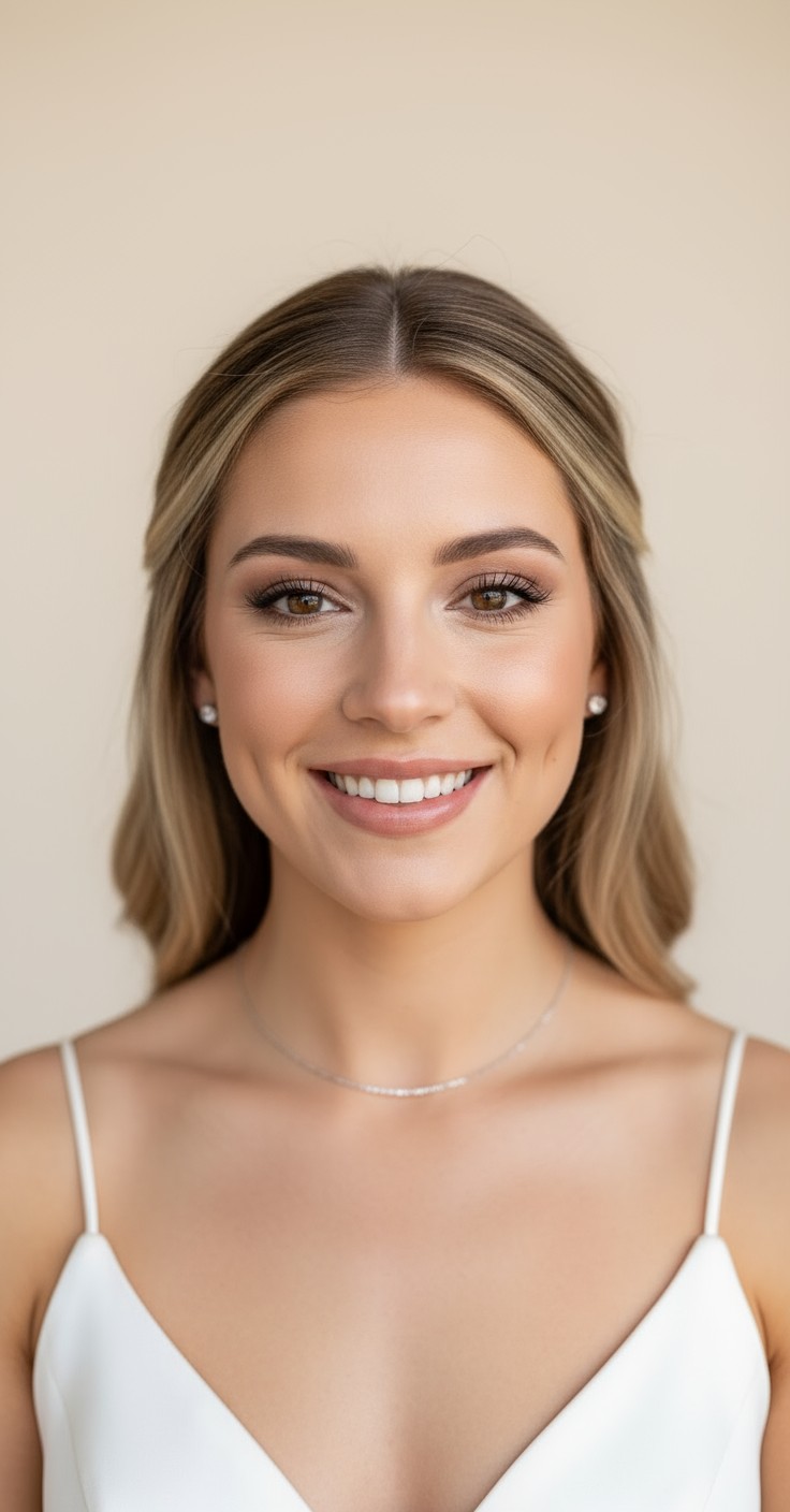 After Waves Wedding Hair